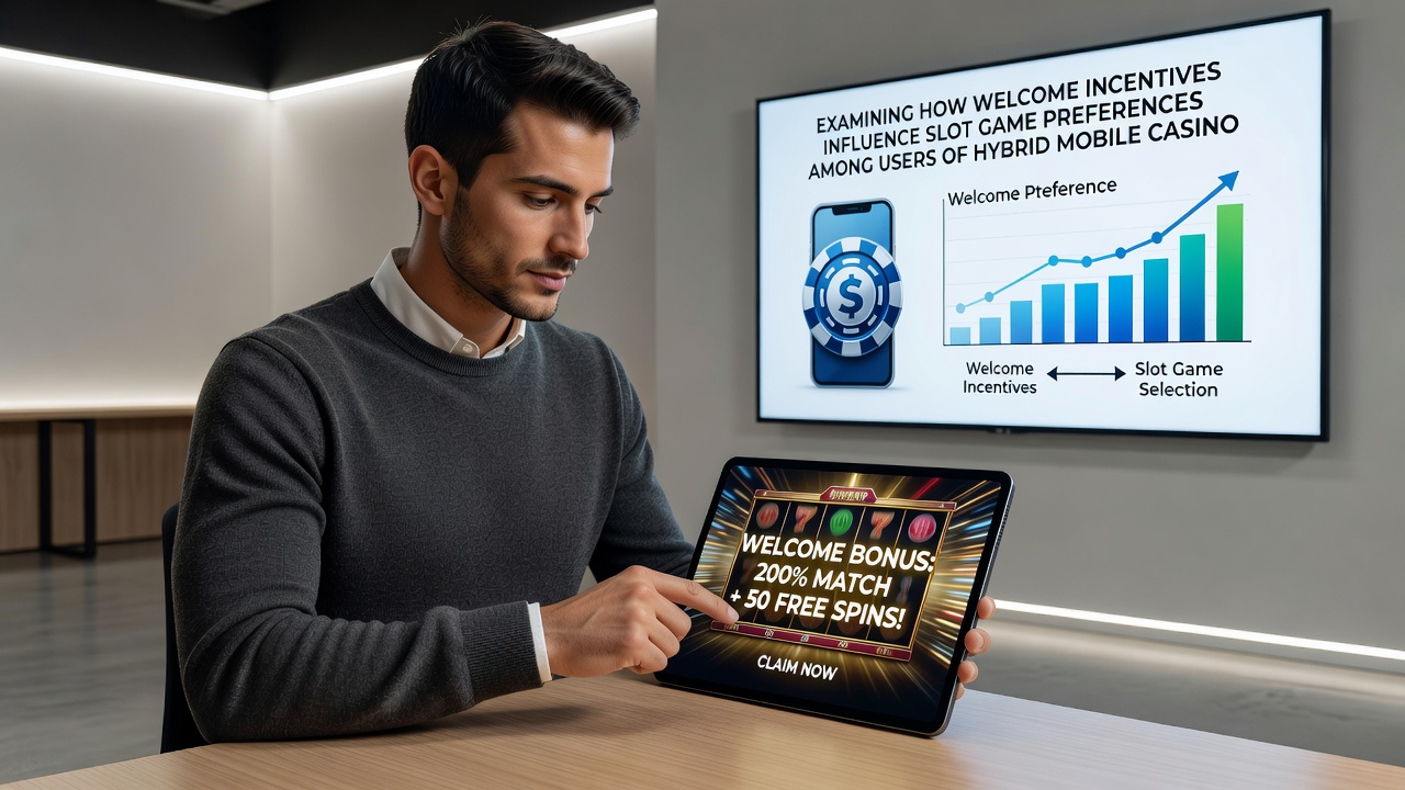 Data dashboard showing slot preference trends linked to welcome incentives in mobile apps